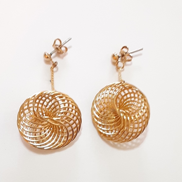 Optical  illusion necklace and earrings - Picture 3 of 4